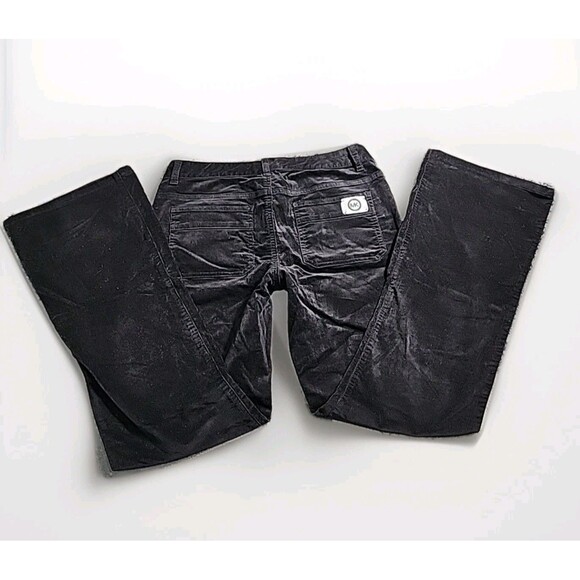 Michael Kors Corduroy Straight Leg Mid-Rise Pants Black Size 8 Office Casual - Picture 9 of 9